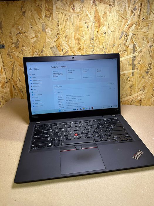 Ноутбук Lenovo ThinkPad T14 Gen 1, AMD Ryzen 7 Pro 4750U, 16GB RAM, 256GB SSD