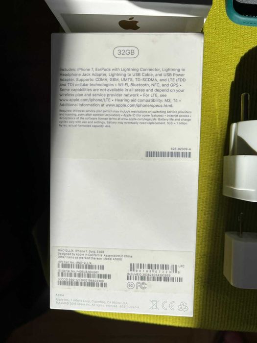 Продам смартфон APPLE – iPhone 7, Gold, 32GB. Б/в
