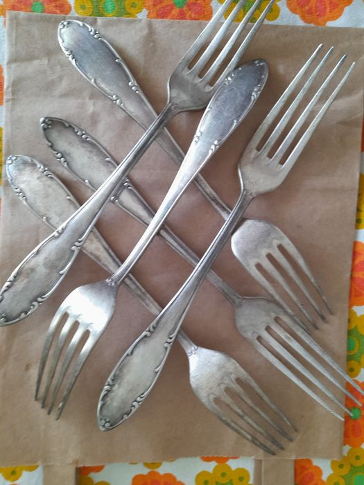 6 widelców platerowych