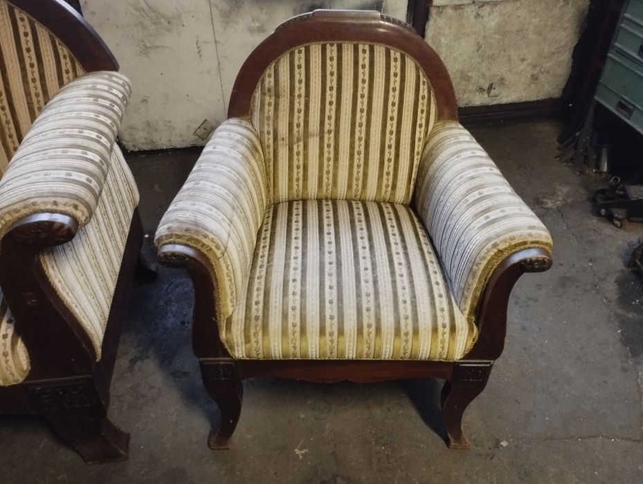 Sofa i fotel Biedermeier