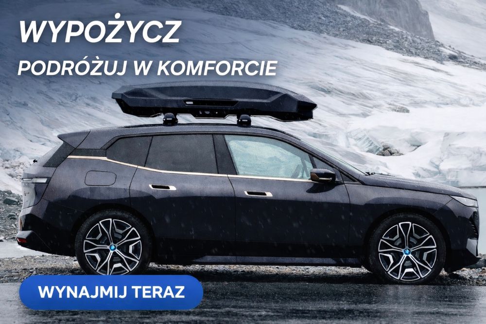BOX dachowy Thule, bagażnik rowerowy, Wynajem