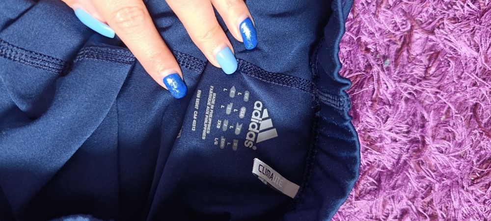 Leginsy granatowe l adidas