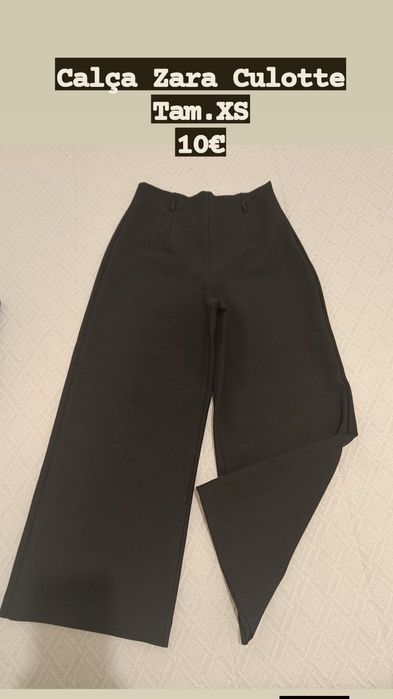 Calças Zara Culotte, Tamanho XS
