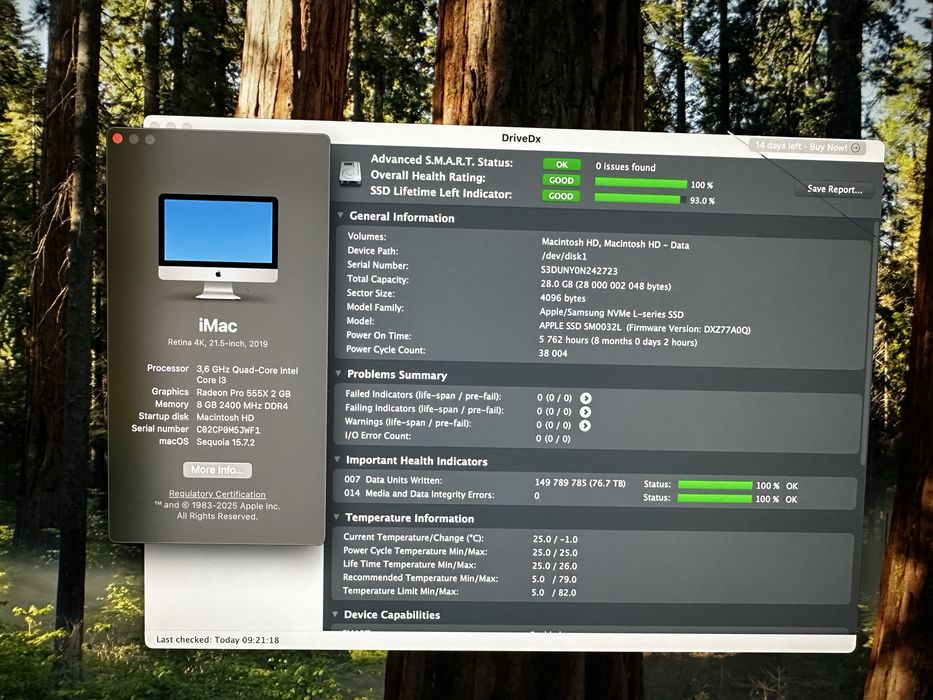 Apple iMac 2019 21 (працюють, бите скло, 2 штуки в наявності)