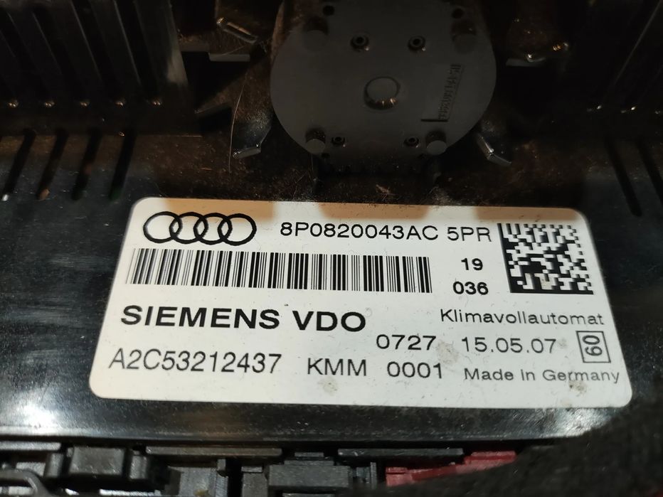 DISPLAY SOFAGEM COMANDO CHAUFFAGE AC CLIMATRONIC AUDI A3 8P 8P1
