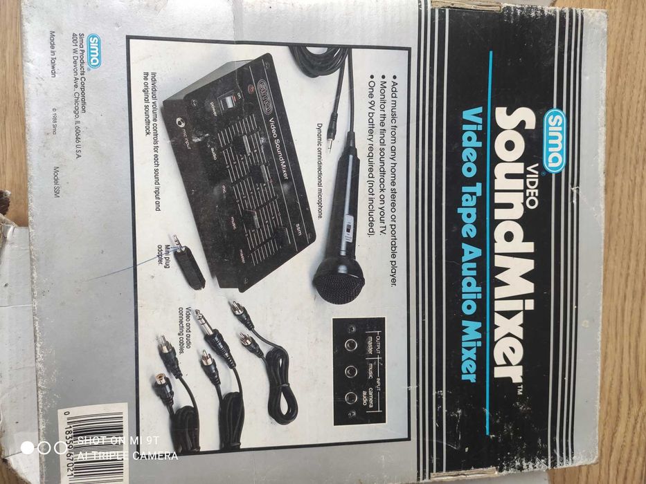 Video Tape Sound Mixer Mikser do Video VHS Sima USA