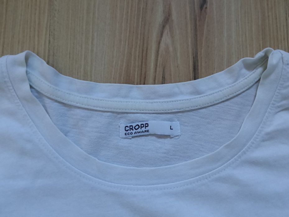 Biały T-shirt boyfriend