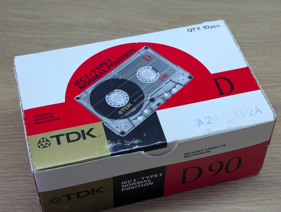 TDK D90 нові аудіо касети аудиокассеты блок 10шт. USA 1988р