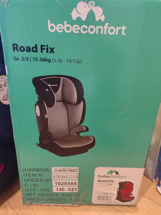 Cadeira auto com Isofix e garantia de 6 meses