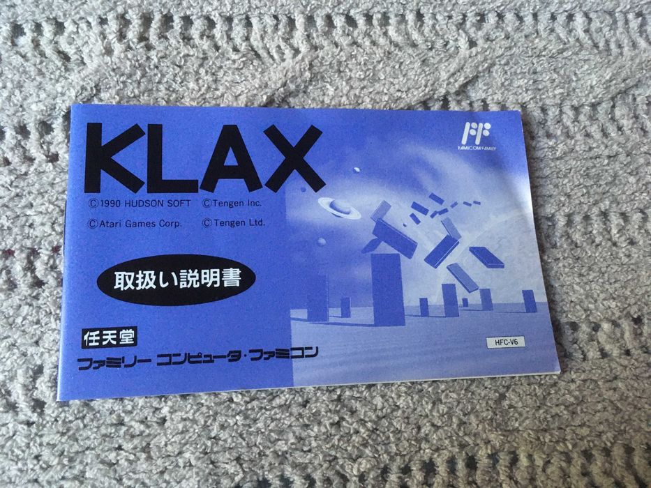 Klax Famicom Pegasus
