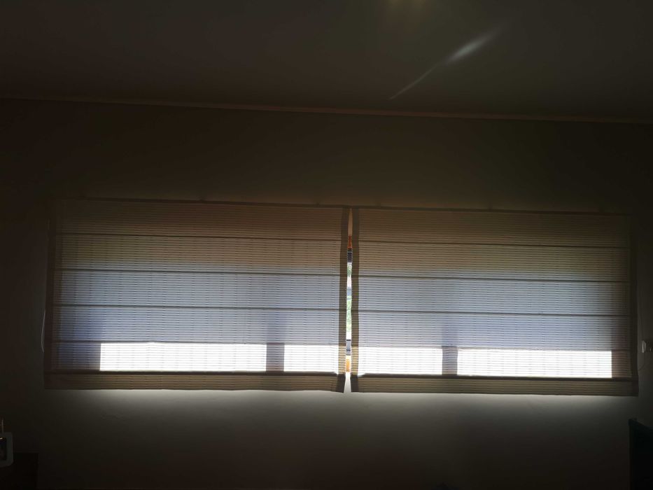 Cortinados em tecido com novos