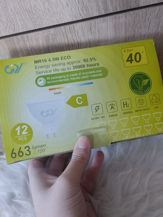 Zestaw żarówek 12 sztuk