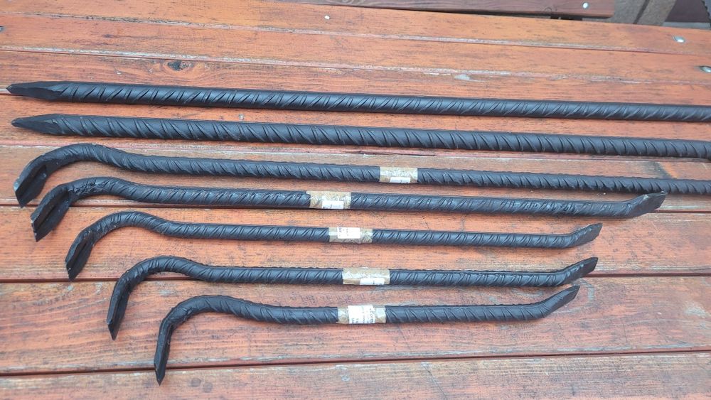 Mocny łom budowlany 1500 mm Brecha Żebrowany Prosty dwustronny Breszka