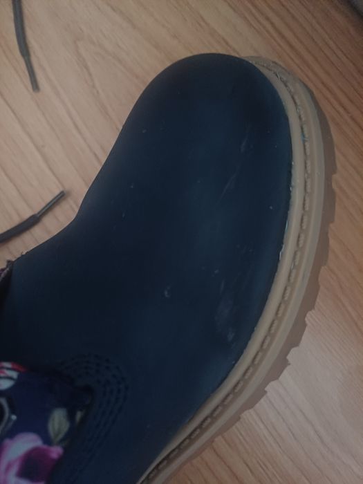 Buty za kostkę w kwiatki 38