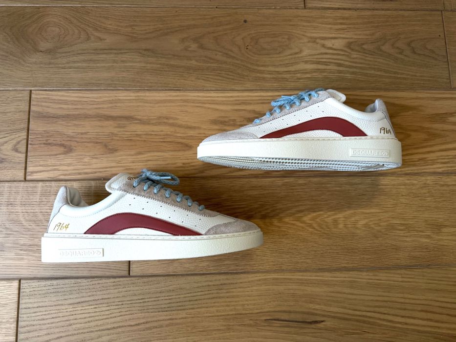 Dsquared2 Rider Męskie Sneakersy Biało-Beżowe 43