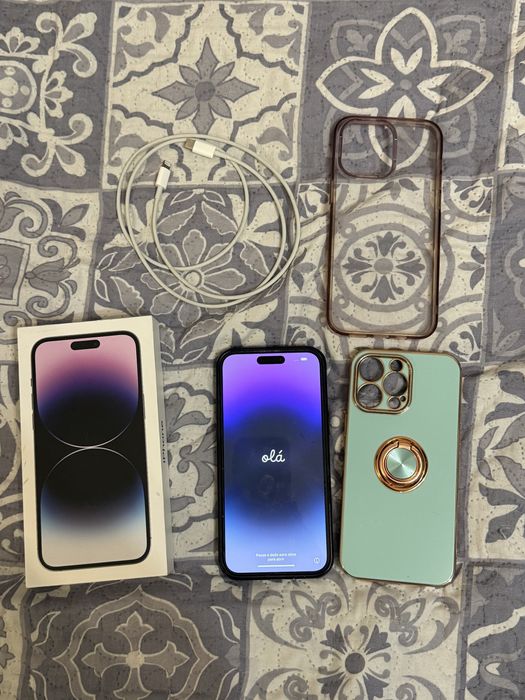 Iphone 14 pro max DEEP PURPLE 256GB + dodatki, z opakowaniem