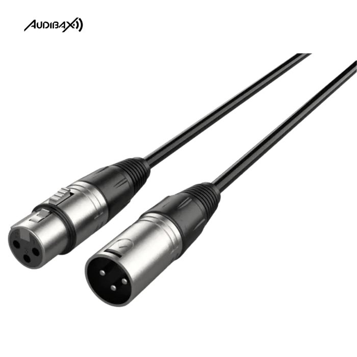 Pack 5 Cabos XLR macho - XLR fêmea 3 M