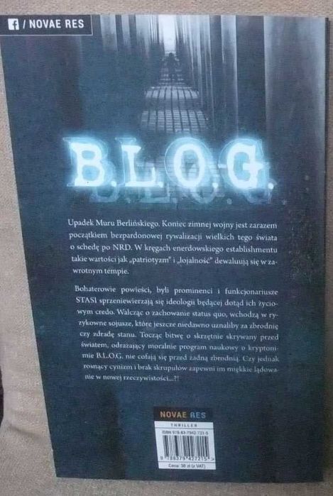 B.L.O.G. Jan Andrzej Kaczmarczyk powieść szpiegowska NRD STASI