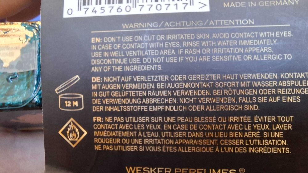 Perfumy Wesker - Histria - sprzedam