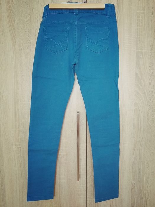 Spodnie jeansowe jeansy rurki 158
