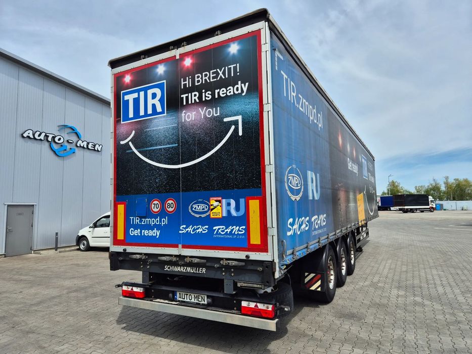 Schwarzmuller W- SERIE Ultralight Coil mulda TIR  Podnoszona oś SAF Zamknięcie celne TIR
