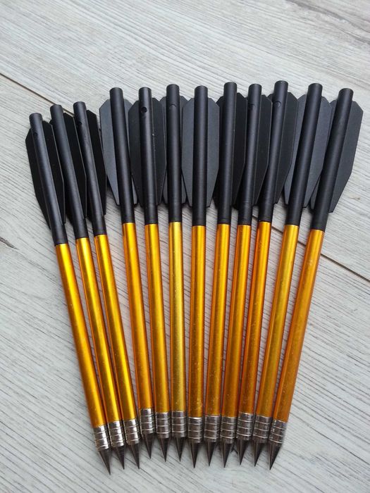 Bełty STRZAŁY KUSZY 50-80LB 6,5" 16 cm nowe !  12 sztuk