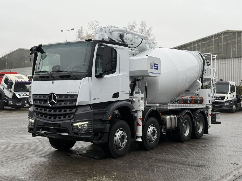 Mercedes-Benz AROCS 4146 8X4 EURO6 POMPOGRUSZKA SERMAC 4Z28  | NOWA | 2026 | od ręki | Gwarancja | Bogata konfiguracja