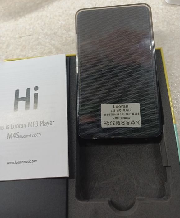 MP3-плеєр Luoran M4S з Wi-Fi та Spotify | 4” IPS | до 512 GB