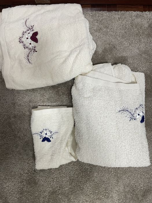 Conjunto de toalhas de banho e rosto