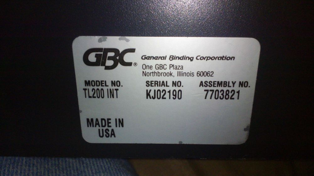 Encadernadora manual Gbc Docubind TL200