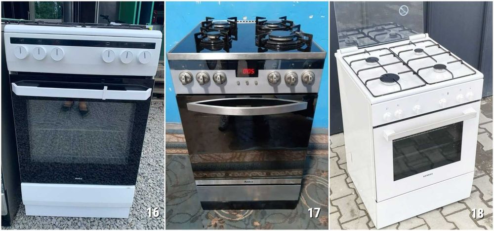 ПЛИТА Газова AMICA CV8921 50 60см Конвекція ГРИЛЬ Таймер Б\у Німеччина