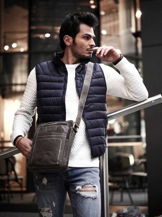 miejska listonoszka męska ze skóry naturalnej - always wild