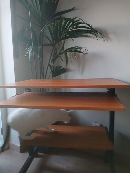 Secretaria em madeira com rodas