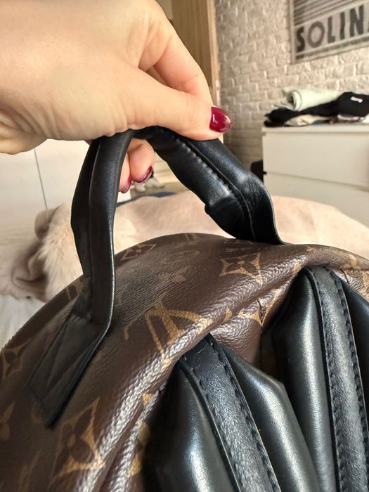 Mochila Louis Vuitton Palm Springs MM original com recibo e caixa