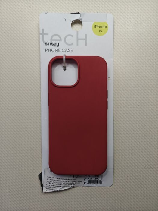 НОВИЙ Чохол для  iPhone 15 червоний