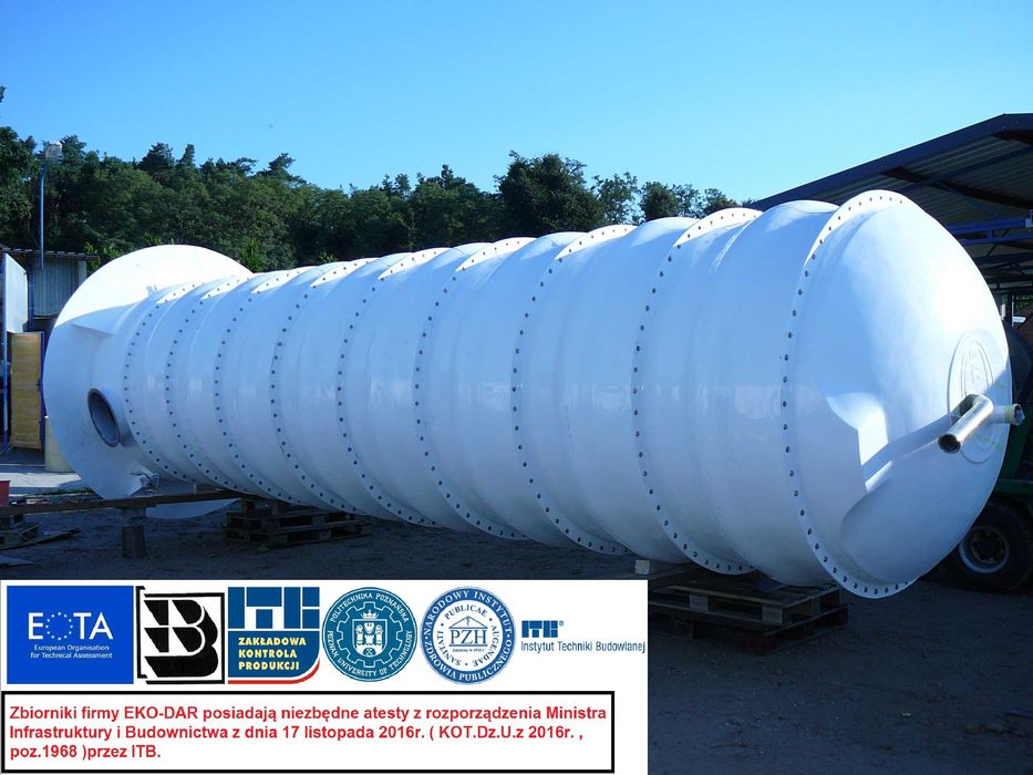 Szambo szamba plastikowe 6640L producent Atesty ITB Atest PZH Promocja
