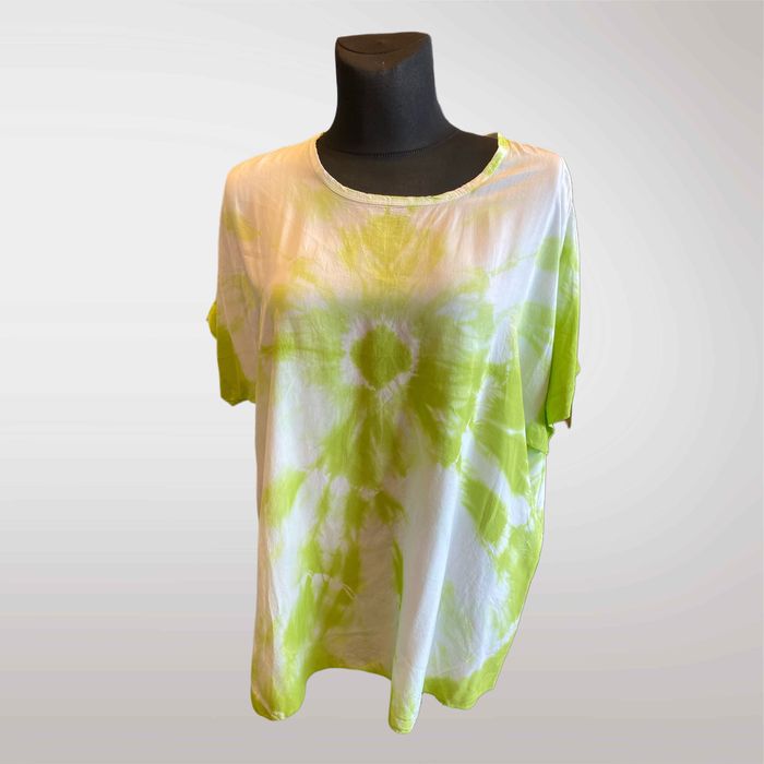 Bluzka Damska tie dye Oversize Zielony