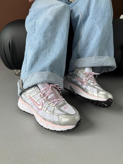 Nike P-6000 Elemental Pink Silver трендові жіночі кросівки найк п 6000