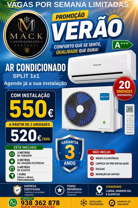 PROMOÇÃO de Ar condicionado split