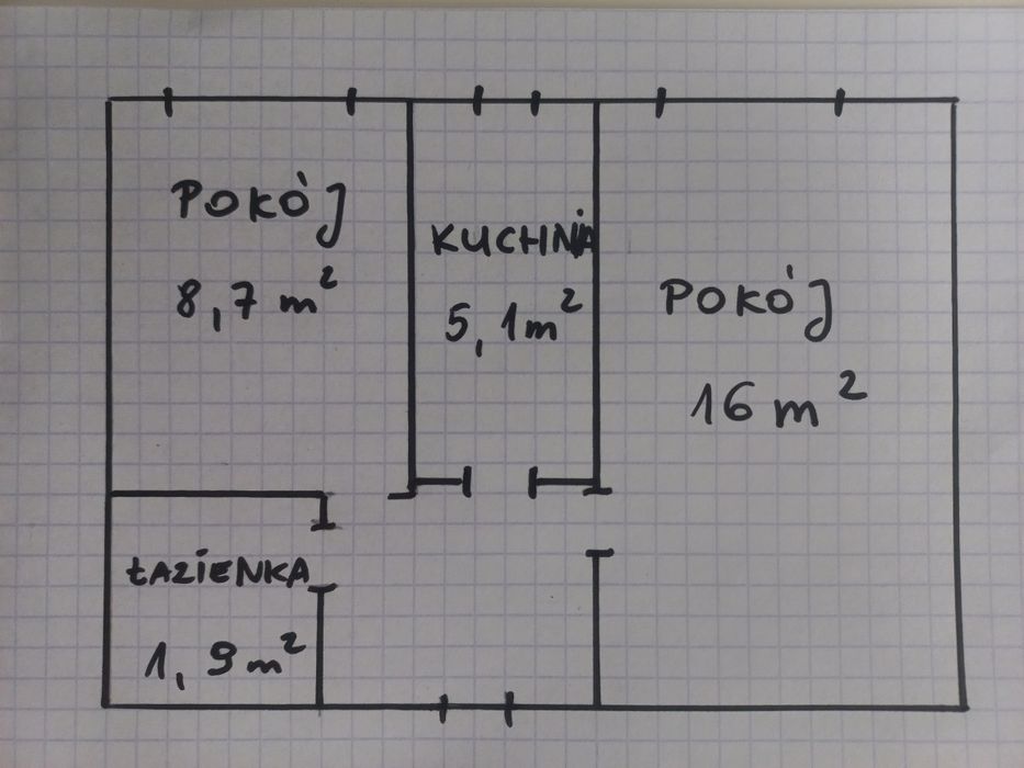Sprzedam mieszkanie os Powstań Narodowych 2pokoje dobra lokalizacja - View 3