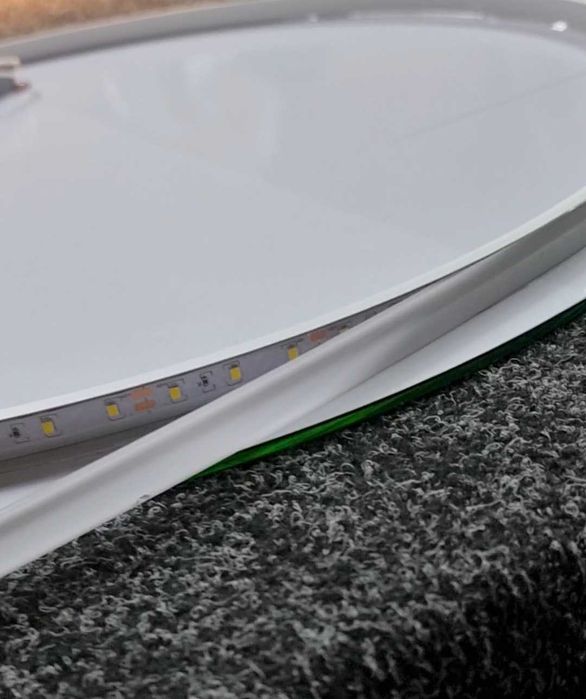 Дзеркало овальне лед підсвіткою для ванної Власне виробництво! Преміум