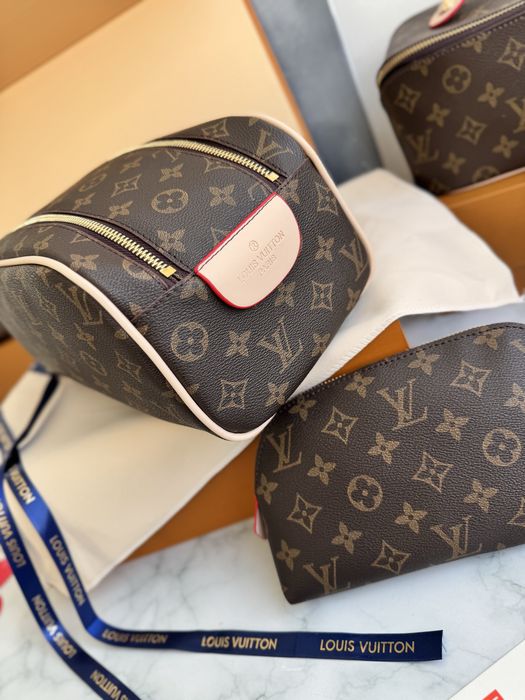Косметичка Louis Vuitton Cosmetic, луі вітон коричнева, жіноча косметичка, органайзер