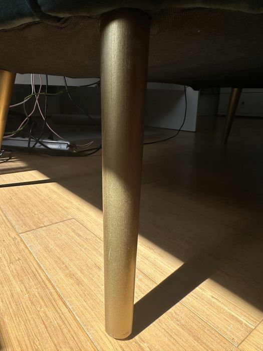 Sofa muszla butelkowa zieleń