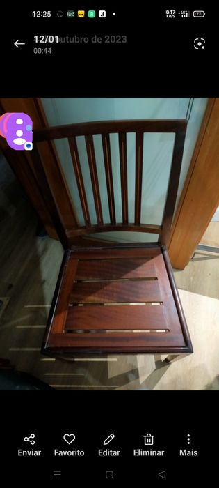 Conjunto de Cadeiras francesas anos 60