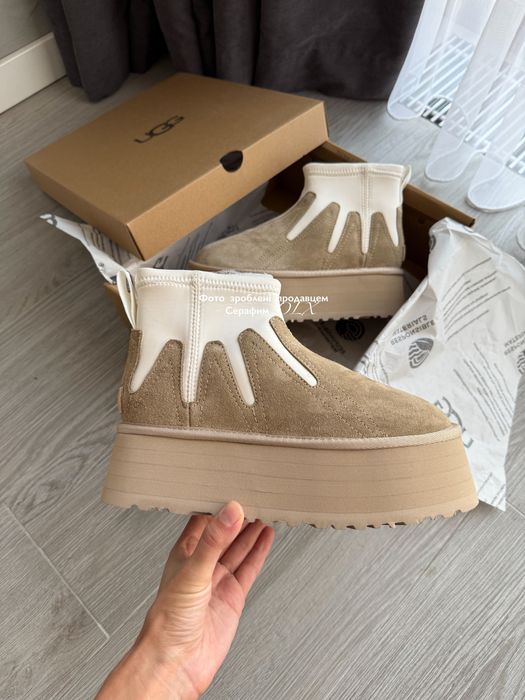 Оригинальные UGG Ultra Mini Dipper Platform Sunwave beige ORIGINAL