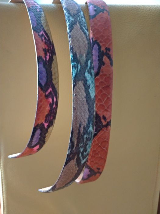 Cinto para Sra. em pele de Cobra.