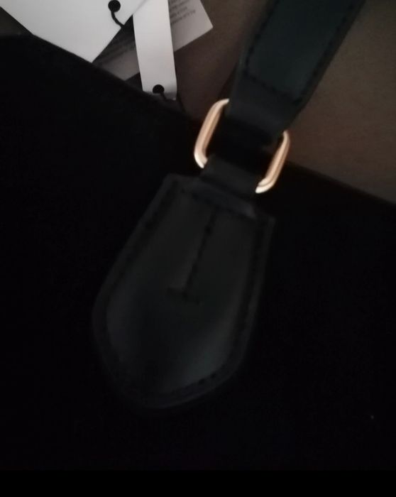 Tiffosi mala preta genuine leather, nova