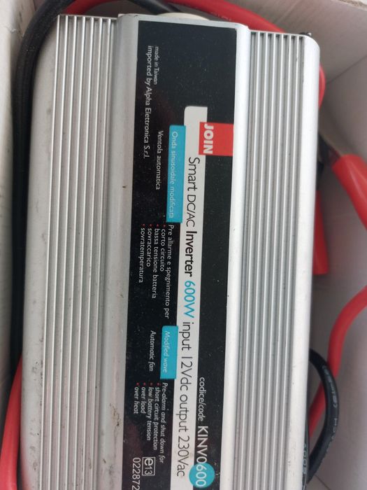 Inversor smart DC/AC inverter 600W - Input 12Vdc output 230 Vac