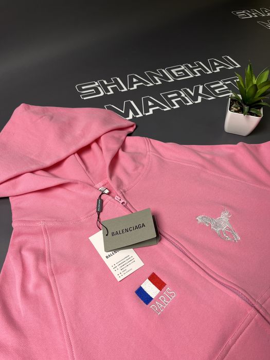 Зип худи Balenciaga unisex замена Polo Ralph Баленсиага