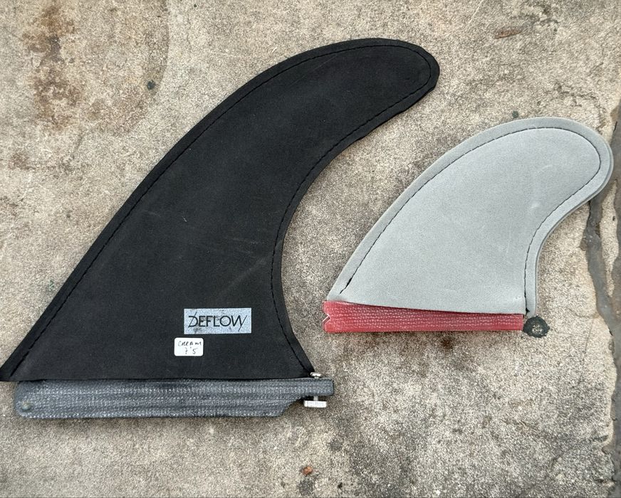 Quilha Deflow 7,5" + side bites Koalition Futures, com capas